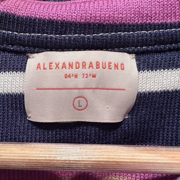 Anthropologie Alexandra Bueno Colorful Striped Fringed Jacket Size Large - Picture 5 of 6